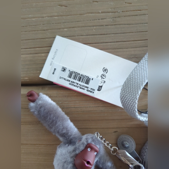 NWT Kipling Small Crossbody Bag El Dorado Metallic Pewter Adjustable Strap - Picture 2 of 9